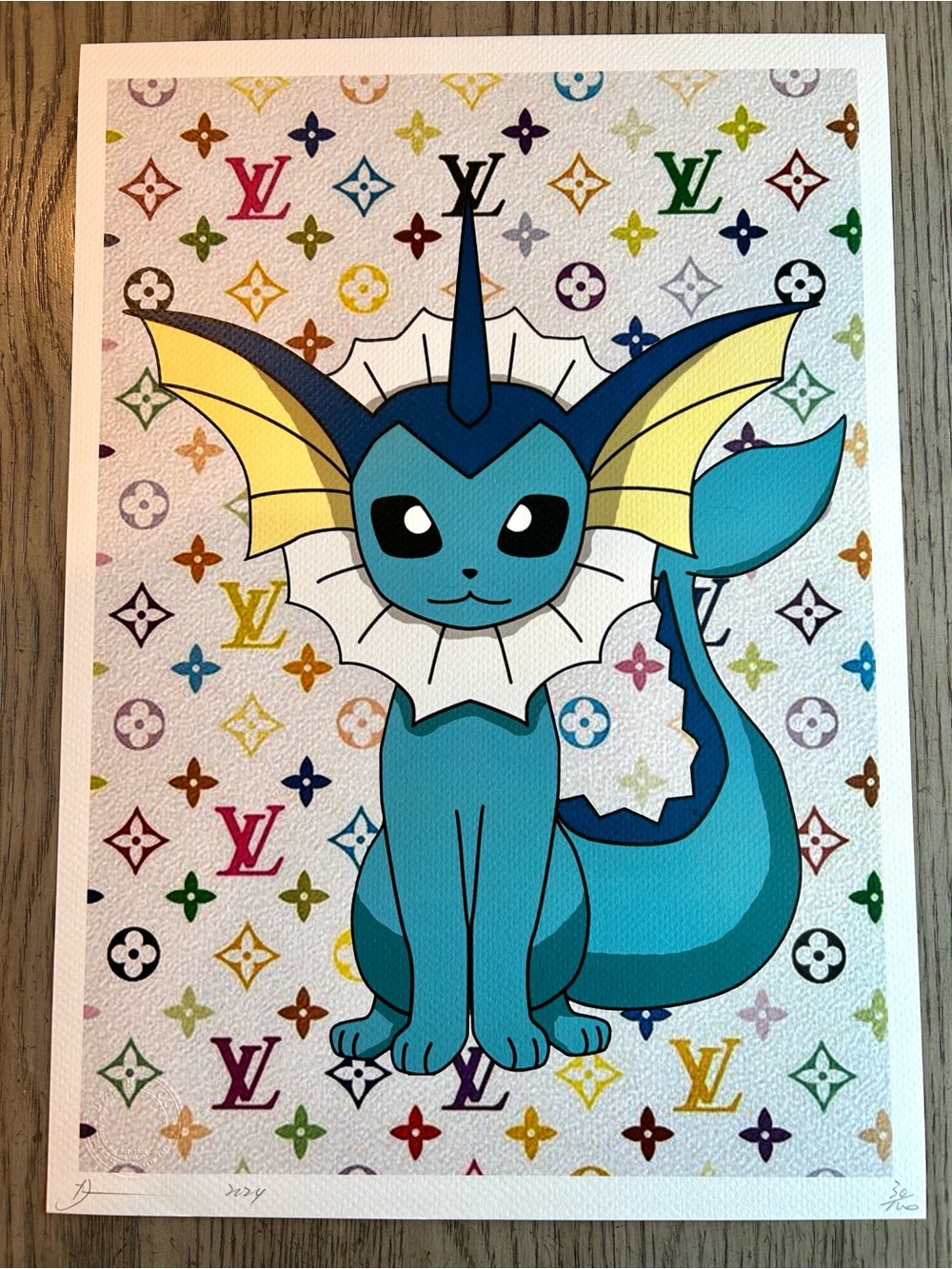 DEATH NYC Vaporeon Murakami Art Print - Picture 6 of 6